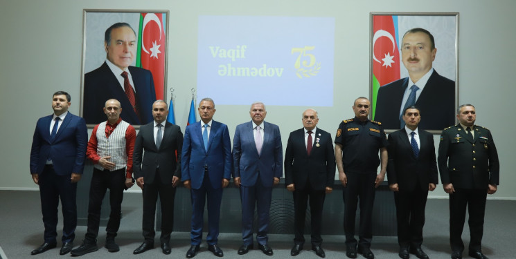 Şəki rayon Ağsaqqallar Şurasının sədri, polis veteranı Vaqif Əhmədovun 75 illik yubileyi qeyd olunub