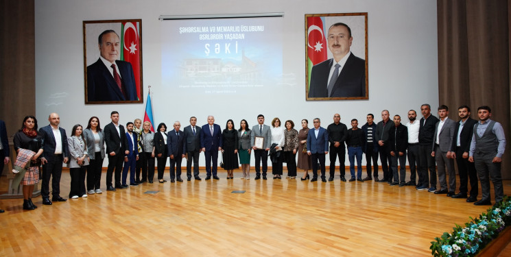 Şəkidə 18 aprel - Beynəlxalq Abidələr və Tarixi Yerlər Gününə həsr olunmuş tədbir keçirilib